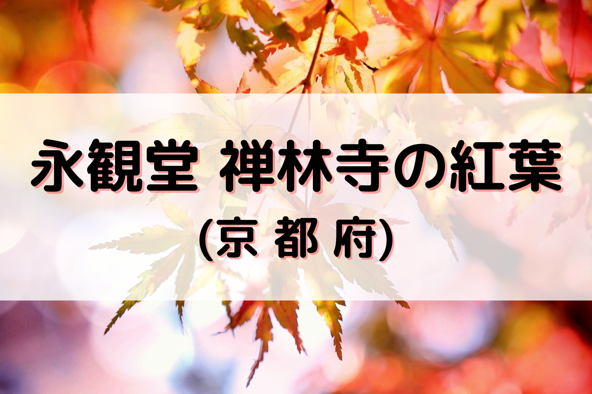 永観堂 禅林寺の紅葉